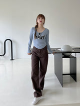 バリーVネックTシャツ / Valley V-neck T-shirt (4color)