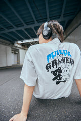 コラボレーションロゴTシャツ / PUBLUX × GRAVER - WHITE