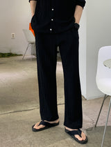 ニューゲントオーシャンアイスプリーツセットアップロングスリーブカーディガン / New Gent Ocean Ice Pleats Set-up Long-Sleeved Cardigan (2 colors)