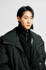 essential oversize duckdown peded parka black (6615478075510)