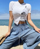 ツイストテンションクロップTシャツ