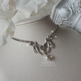 [IDLE Shuhua Necklace] Love Goth Bat Chain Semi Choker Necklace