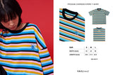 ポケモン ケロマツ オーバーサイズ ストライプ Tシャツ / V.A.C. Culture Pokemon Froggie Oversize stripe t-shirt