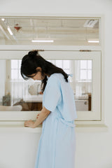レイヤードリボンワンピース / layered ribbon onepiece sky blue