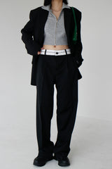 オビカラーマッチングロングスラックス / no.874 obi color matching long slacks (2color)