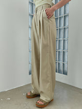 ジアピンタックスラックス / Jia Pintuck Slacks (2color)