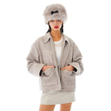 スターダストボークルウールジャケット / Stardust Boucle Wool Jacket [Gray]
