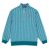 TTジッププルオーバー (Z21212FW) - BLUE GREEN