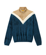 ベルベットトレーニングジップアップトップ  / velvet training zip-up top - NAVY (4193662042230)