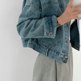 フロント&バックボタンデニムジャケット / Front And Back Button Denim Jacket