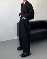 スティッチマクシワイドデニム / MG709,710 Stitch Maxi Wide Denim (2 colors)