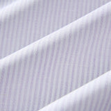 リネンビックオーバーシャツ/LinenLinen Big Overfit Crayon Stripe Shirt S81 Light Lilac