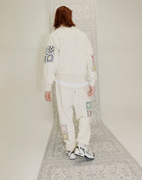 GRANNY SQUARE SWEATPANTS CREAM (6691427811446)