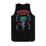 スネークロングスリーブレス / 22 SNAKE LONG SLEEVELESS WHITE MELANGE / BLACK