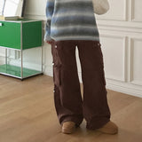 Doka Pocket Cargo Cotton Long Wide Pants