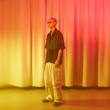 チェック＆レースダメージシャツ / check & lace damanged shirt
