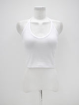 クロップドホルターネックスリーブレス / Cropped halterneck sleeveless (3color)