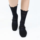 レースミドルソックス / [2 PAIRS 1 SET] LACE MIDDLE SOCKS