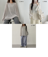 ミルクニット長袖Tシャツ