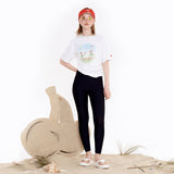 スモールチェリーウォーターレギンス / SMALL CHERRY WATER LEGGINGS [BLACK]