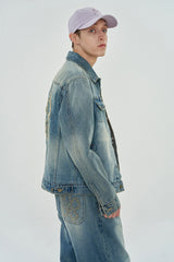 FLOWER DENIM JACKET