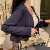 [Bellide made] ビギニングサマークロップドカーディガン