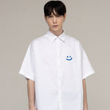 スモールドローイングスマイルオーバーフィットショートスリーブシャツ / Small Drawing Smile Overfit Short Sleeve Shirt