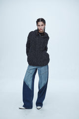 ブレイズ ニット フーディー / Braids Knit Hoodie Charcoal