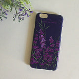 ラベンダーインザムーンライト スマートフォンケース/Lavender In The Moonlight (Galaxy) Matt Hard Case