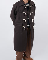 ウールダッフルインナコート/ーキルティングwool duffle inner quilting coat 3color