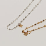 シルバーボールチェーンアンクレット/SILVER BALL CHAIN ANKLET (925 silver / basic)