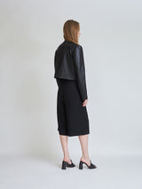FAUX LEATHER NON COLLAR JACKET (6679784652918)