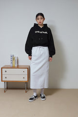 バブルロゴクロップフーディー/Burble Logo Crop Hoodie (Black)