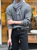 LMN レギュラーロールアップデニムパンツ / LMN Regular Roll-Up Denim Pants (Black)