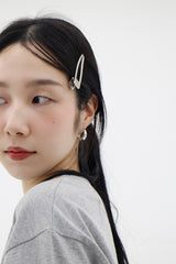 バックステージシルバーヘアクリップ / Backstage silver hair clip