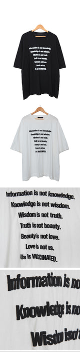 レタリングビッグオーバーショートスリーブTシャツ / Lettering Big Over Short-Sleeved T-Shirt