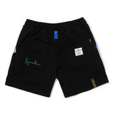 23 ジッパーショーツ / 23 ZIPPER SHORTS WHITE MELANGE / BLACK