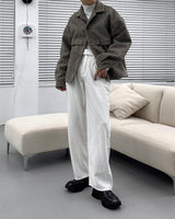 ウォッシュドナッピングコットンパンツ/SI Washed Napping Cotton Pants