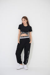 ペアXクロップTシャツ/TOP(9259) Pair X Crop Tee