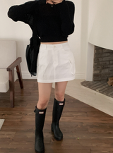HP Cotton Loose Crop Knit (5color)