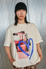 ラブシティTシャツ/love city tee_ ivory