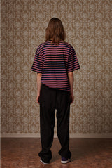 Multi stripe T - Pink (4622114848886)