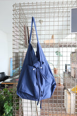 two pockets easy bag (blue)