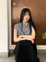 フィッションツーウェイプリーツロングスカート / Fiction two-way pleated long skirt