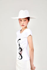 クラッシュTシャツ / Klassisch T-shirt [White] (6698662396022)