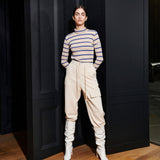 SAMUEL TURTLENECK TEE, LIGHT BEIGE+BLUE S/T (6633253535862)