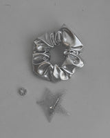 シルバーシュシュ/silver scrunchie
