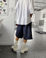 ワイドハーフストリングデニムショートパンツ / No.9607 Z wide half string denim SHORTS