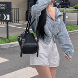 [Bellide made/Seasonal Item] ツーウェイフーデッドクロップドウィンドブレーカー