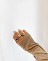 [Baby monster/KARD] Two chain layered wave ring